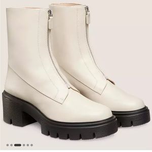Stuart Weitzman zipped bootie shoes size 6 (fits like a 7)